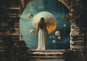 Poszter 59,4x42cm Színház a romok portálján