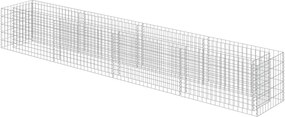 vidaXL horganyzott acél gabion magaságyás 360 x 50 x 50 cm