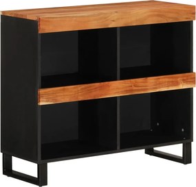 vidaXL tömör akácfa tálalószekrény 85 x 33 x 75 cm