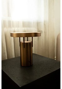 Bronzszínű LED dimmelhető asztali lámpa fém búrával (magasság 28 cm) BringMe – Hübsch