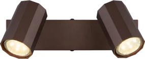 Globo 57919-2 Spotlámpa fém bronz színű matt, alumínium bronzszínű matt, HxSzxM: 260x60x145mm, 2x GU10 25W 230V izzók nélkül