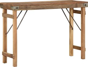 vidaXL Végasztal Barna 110 x 35 x 76 cm Szilárd Újrahasznosított Fa