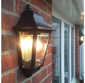 Elstead DECO-LANE7-BLACK -Kültéri fali lámpa DECO LANE 1xE27/60W/230V IP44