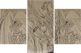 Kép - A növények körvonalai (90x60 cm)