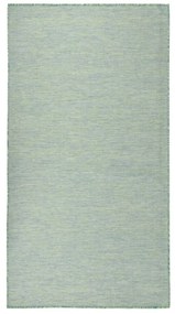 türkizkék lapos szövésű kültéri szőnyeg 140 x 200 cm