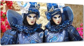 Vászonkép 115x55 Velence farsangi maszkok