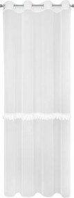 Függöny 140x260 fehér, áttetsző