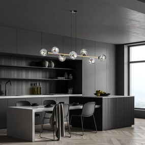Emibig modern függeszték gravity fekete grafit arany emi1237/8