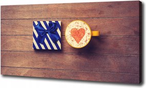 Vászonkép Kávé és ajándék 100x70 cm