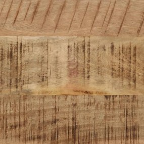 tömör nyers mangófa és vas tálalóasztal 110 x 30 x 75 cm