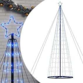 vidaXL kék LED karácsonyfa 1534 LED 500 cm