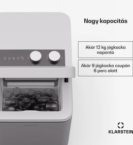 Klarstein IceCraft jégkockakészítő, 2 üzemmód, 1,3 l hideg víz, automatikus tisztítás, 12 kg/24 h