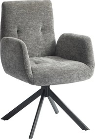 HOMCOM Kárpitozott fotel, kiegészítő fotel, modern dizájn, 60 x 61 x 88 cm, sötétszürke