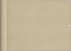 vidaXL bézs 100% oxford poliészter erkélyparaván 75 x 800 cm