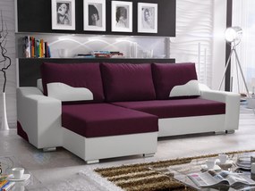 Sarokkanapé Winter (lila + fehér) (B). Akció -16%. 616059