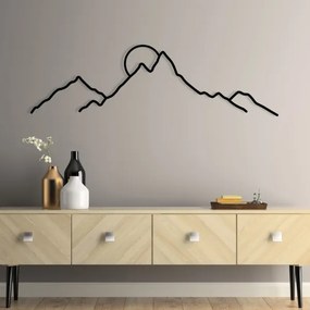 Fali dekoráció 100x29 cm hegy fém