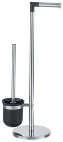 WENKO 21836800 - WC-kefe PARUS 25,5x57 cm rozsdamentes acél/ezüst/fekete