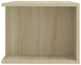 sonoma tölgy színű TV-szekrény LED lámpákkal 90 x 39 x 30 cm