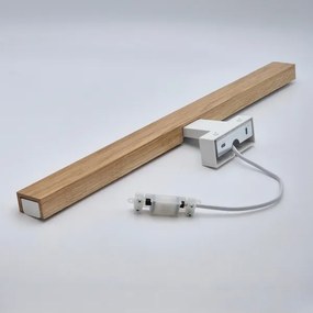 Brilagi-LED fürdőszobai tükörmegvilágítás WOODY MIRROR LED/12W/230V IP44 tölgy/fehér