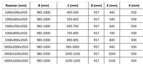 Mexen Pretoria, zuhanykabin 100 (ajtó) x 120 (fali) cm, 6mm átlátszó üveg, króm profil + fehér zuhanytálca, 852-100-120-01-00-4010