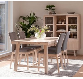 Brooklyn matt lakkozott tölgyfa étkezőasztal, 170 x 95 cm - Rowico