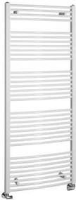 AQUALINE ORBIT Fürdőszobai radiátor, íves, 750x1680mm, 1269W, fehér