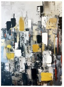 Kép kézzel festett részletekkel 70x100 cm Cityscape – Styler