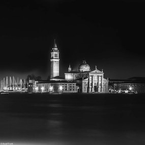 Poszter 20x20cm San Giorgio Maggiore templom, Assaf Frank