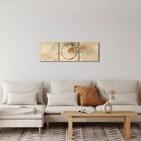 Kép - Bagoly (órával) (90x30 cm)