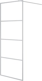vidaXL ezüstszínű átlátszó ESG üveg zuhanyfal 80 x 195 cm