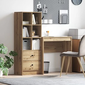 tárolós íróasztal Artisan tölgy Műszaki Fa