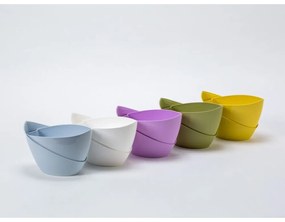 Doppio pasztell lila önöntöző kaspó - Plastia