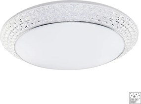 PREZENT 71316 OMNIA Ufo Lámpa Fehér, Króm, Átlátszó LED IP20