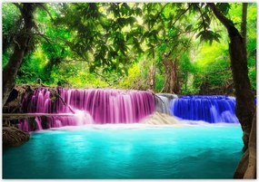 Fotótapéta flizelina 416x290 Színes vízesés