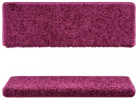 10 db lépcsőszőnyeg 65 x 21 x 4 cm lila téglalap alakú széllel