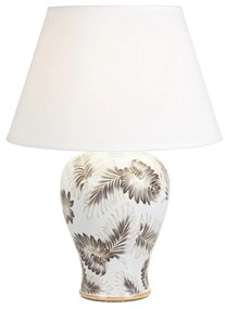 LEAF fehér porcelán asztali lámpa