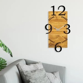Fali óra 41x74 cm, 1xAA, fa/fém