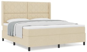 Boxspring ágy matraccal - Krém 180x200 cm Szövet