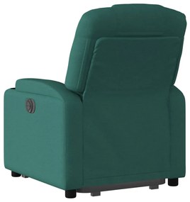 vidaXL sötétzöld szövet felállást segítő dönthető fotel