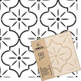 Festősablon Csempe Csempék Többször felhasználható 15x15cm Marokkói minta Lucca