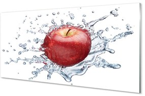 Üvegképek Piros alma a vízben 120x60cm
