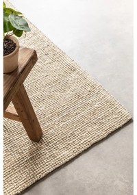 Krémszínű juta szőnyeg 80x150 cm Bouclé – Hanse Home