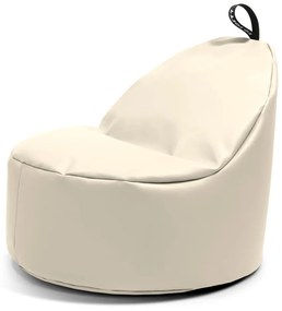 Bézs bőrutánzat babzsákfotel Round L – So Soft?