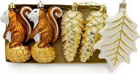 Karácsonyfa gömbök Törhetetlen Karácsonyi Karácsonyfadíszek 6 db 449/1