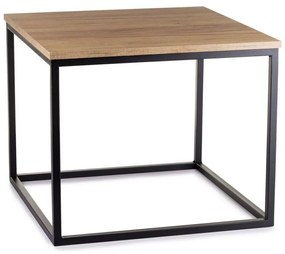 HowHomely Kávésasztal KVADRATO 50x61 cm fekete DD0456