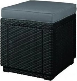 Cube zsámoly, grafit színben, világos szürke párnával