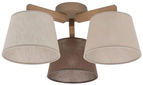 Brilagi - Felületre szerelhető csillár LATTE SABIA 3xE27/15W/230V fenyő/mix