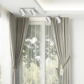 LED RGBW fényerőszabályozható fürdőszobai spotlámpa TURYN 2xGU10/6,5W/230V IP44 fehér