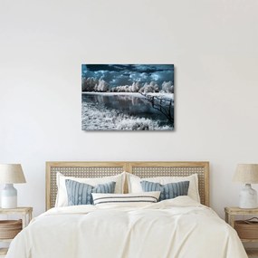 Kép - Fagyott táj (70x50 cm)