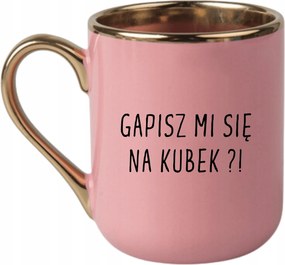 Bögre Elegáns Rózsaszín Arany Rant Vicces Ajándék Bámulod A Bögrémet?